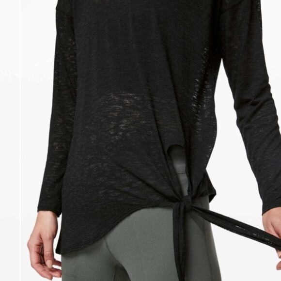 Lululemon Tie Your Practice Long Sleeve Top - Picture 7 of 11